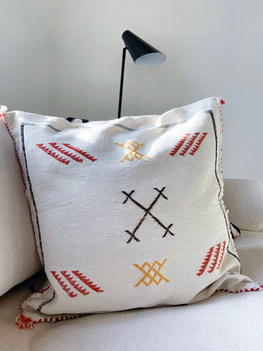 Tyynynpäällinen, kaktussilkki, valkoinen 2