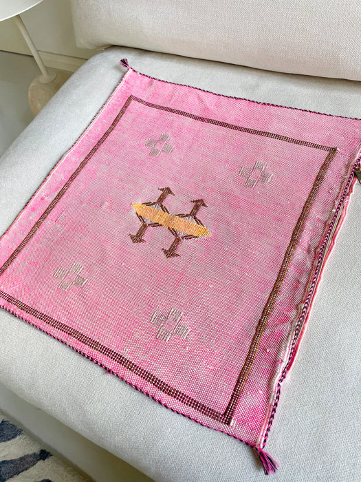 Tyynynpäällinen, kaktussilkki, pinkki