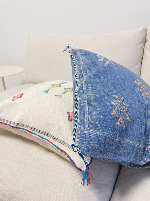 Tyynynpäällinen, kaktussilkki, denim