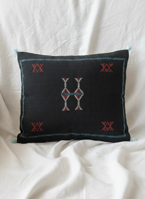 Tyynynpäällinen, kaktussilkki, musta