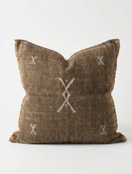 Tyynynpäällinen, kaktussilkki, ruskea