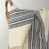 UUTTA! Hamam-pyyhe, Lumbardia, denim sininen kuvio