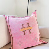 Tyynynpäällinen, kaktussilkki, pinkki